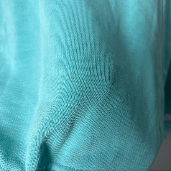 [Nike] Women's Blue Drawstring Waist Crewneck Pullover Sweatshirt TINY FLAWS - Picture 8 of 10